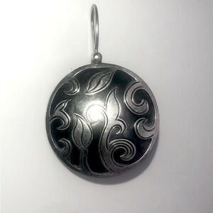 SILPADA Single Replacement Earrings Floral Vines Disc Shepherd Hook Earring 1.8”